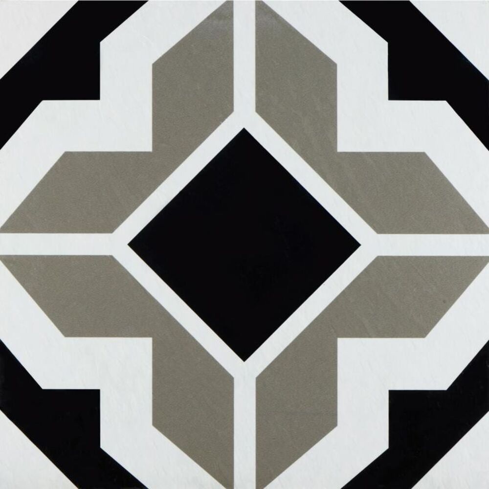 Retro 12" x 12" Self Adhesive Floor Tiles, 624 Onyx Star, 20 Tiles/box